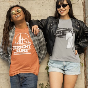 Star Wars Inspired Clothing Princess Leia Silhouette Blaster Shirt Feminist Pop Culture Tee Nerdy Feminist Shirt Sci Fi Fashion Political Statement Tee Theme Park Outfit