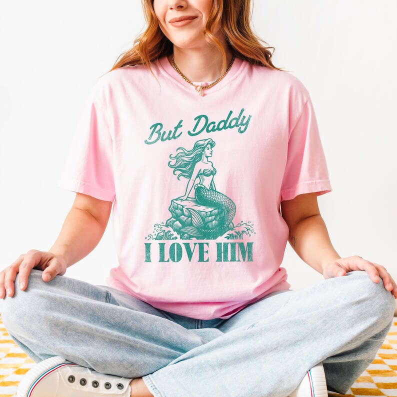 Taylor Swift Fan Apparel Disney Inspired Shirt Women Graphic Tee Little Mermaid Quote Design Cotton Ringspun Comfort Color Style DTG Printed Premium Quality Island Reef Blossom Colors Summer Fashion Look Vacation Ready Outfit Beach Day Wear