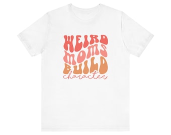 Camisa de personagem de construção de mães estranhas