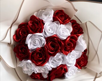 Bouquet de roses éternelles personnalisé avec message personnalisé pour maman, cadeau de mariage, cadeau d'anniversaire