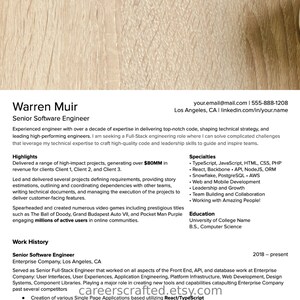 Software Engineer Resume Template image 2