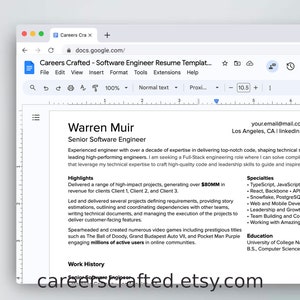 Software Engineer Resume Template image 3