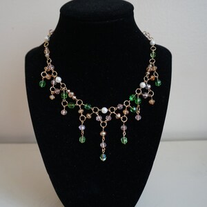Multicolored Spring Choker - Elegant, Aesthetic, Fairycore, Handmade Necklace