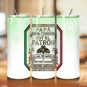 El Patron, Papa, Dia del padreVaso Delgado de 20 oz PNG, Vaso Delgado El Patron de 20 oz PNG