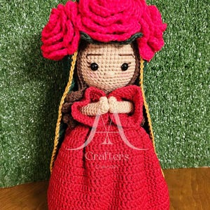 Ramo tejido Reversible Virgen de Guadalupe, virgencita, llavero, dia de la madre, regalos unicos.
