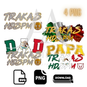Trakas HDSPM Png, Trakas, México, Papá Png, Luis R Png, Día del Padre, diamantes, Bundle Diseño Png, descarga instantánea.