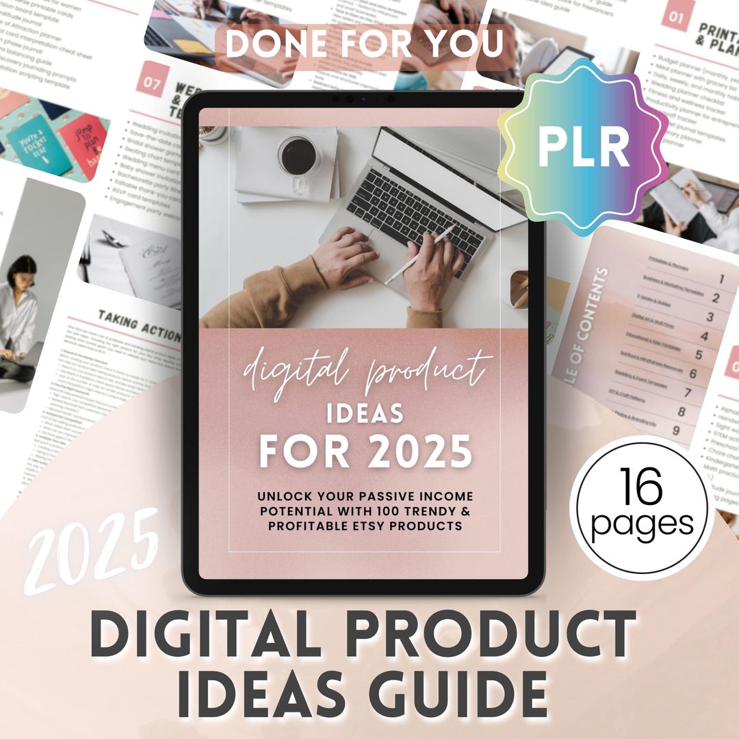 PLR Digital Product Ideas Guide 2025, Selling on Etsy, Private Label ...
