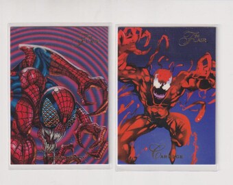 1994 Fleer Flair Maximum Carnage Venom Spider-Demon Chase Cards Part 1 & 3
