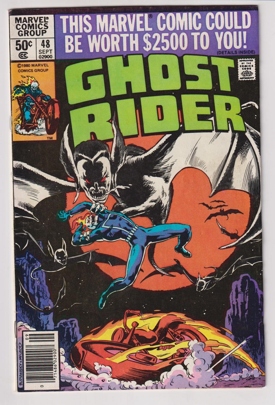 Ghost Rider #48 - Newsstand - Marvel Comics - 1980 - Etsy