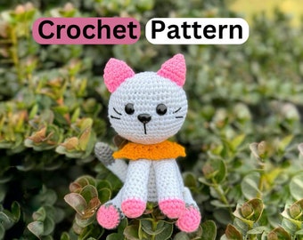 Cat Crochet Pattern | Amigurumi Crochet Cat Pattern | kitten Cat Crochet Pattern | kitten pattern pdf | Kitten Amigurumi Cat Pattern
