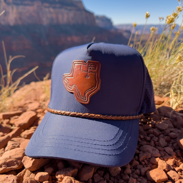 Texas Leather Patch Golf Hat