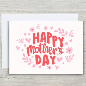 Mothers Day Card| Beautiful Mothers Day Card | Digital Mothers Day Printable File | Instant Download