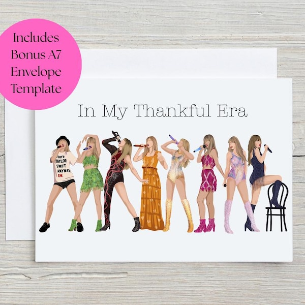 Taylor Thank You Card | Printable Swiftie Note (Digital File)