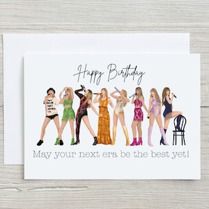 Printable Taylor Birthday Card | Swiftie Birthday | Digital Birthday Printable File | Instant Download