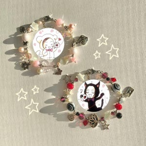 Nana and Hachi Matching Bracelets | Handmade Anime Friendship Jewelry