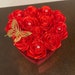 Heart Ribbon Roses Box, Eternal Roses, Valentines Day Gift, Proposal ...