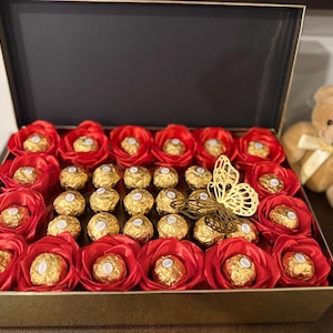 Luxury chocolate box, Ferrero Rocher gift box, Back to school gift idea, gift  for her, anniversary gift, Teacher’s gift idea, I love you
