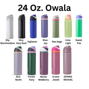 Engraved Dachshund Owala Water Bottle: Long Haired Weiner Dog