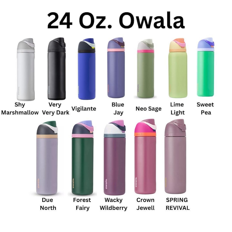 Engraved Dachshund Owala Water Bottle: Long Haired Weiner Dog