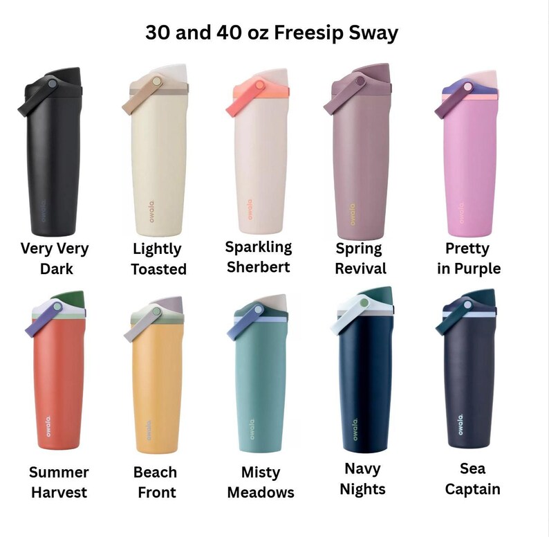 Engraved Dachshund Owala Water Bottle: Long Haired Weiner Dog