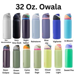 Engraved Dachshund Owala Water Bottle: Long Haired Weiner Dog