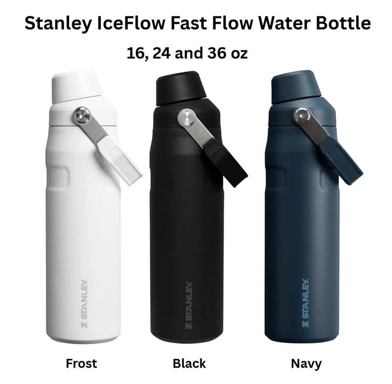 Stanley Football Tumbler: Engraved IceFlow Water Bottle, Leakproof Fan Gift