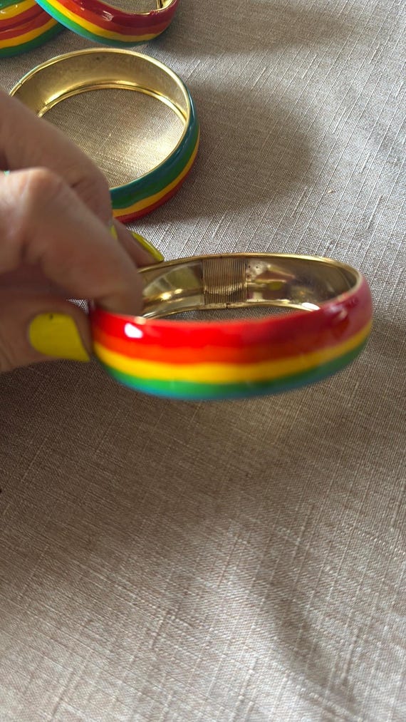 hand painted enamel bangles - image 4