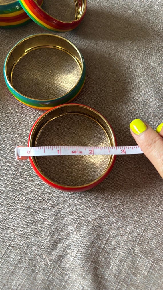 hand painted enamel bangles - image 5