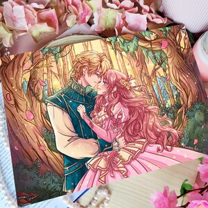 Print 'Magic Forest' Evangeline Fox and Jacks OUABH // Lamina // Illustration / Fantasy Romanze / Literatur