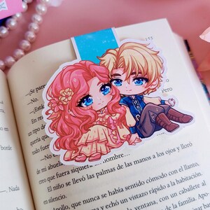 Lesezeichen 'Liebespaar'// Evangeline and Jacks/ Marcapáginas mágnetico / Once upon a Broken heart