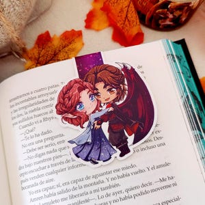 Bookmark Nessian /ACOTAR/ Nesta - Cassian  / Marcapáginas mágnetico