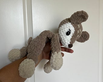 READY TO SHIP- Fawn Lovey - Deer Lovey- Crochet Animal- Animal Snugglers- Baby Gift- Animal Loveys- Woodland Nursery