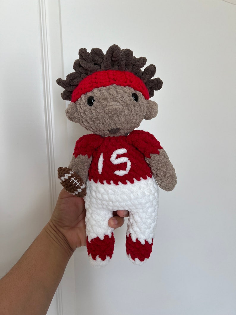 READY to SHIP Patrick Mahomes Stuffie KC Chiefs Football Player Football image 2