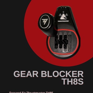Sim Racing Gear Blocker Mod/Upgrade/Add-on passend für Thrustmaster TH8S