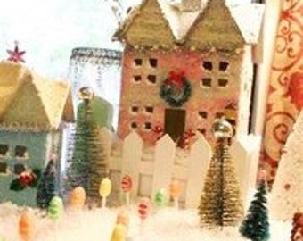 Christmas house, Glitter House, Christmas Glitter House