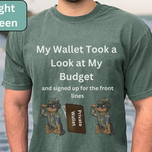 Persönliche Brieftasche: Geld Probleme Shirt, Witziges Spruch Geld Probleme Top, Lustig Broke Life T-Shirt, Solider Hunde Grafik, Knebel Geschenke für Buchhalter