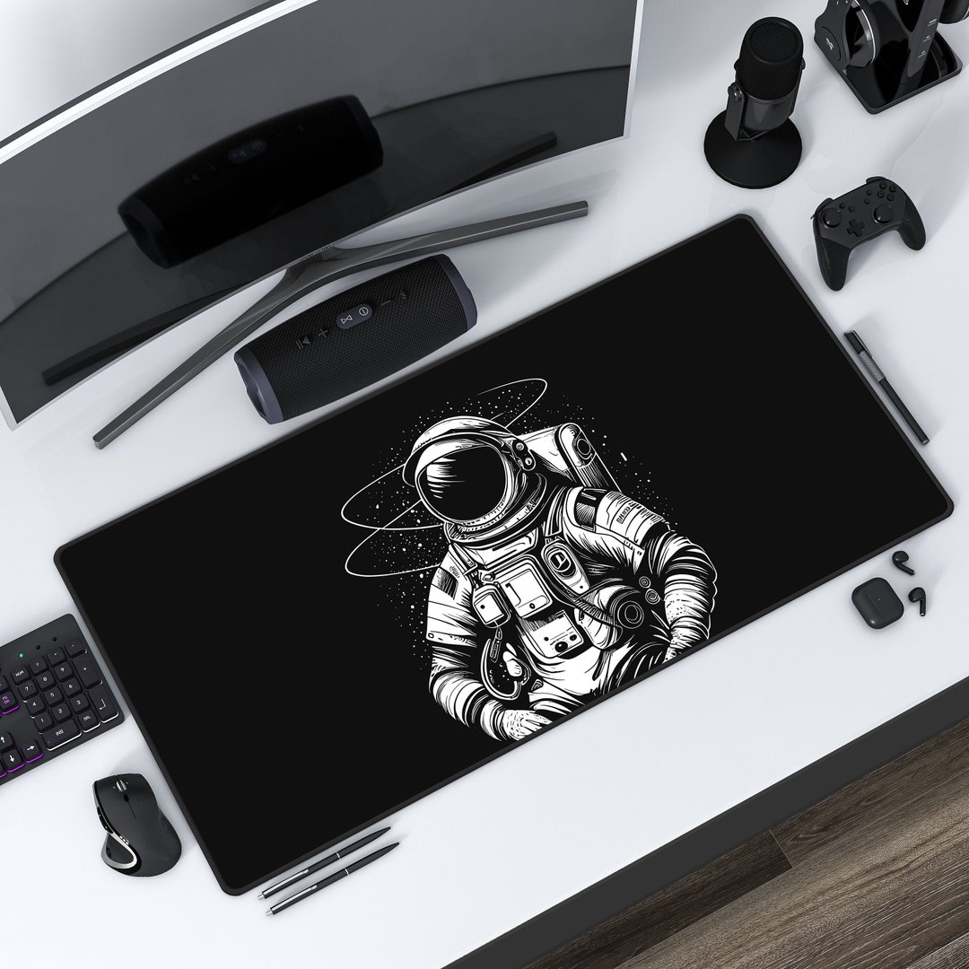 Astronaut Desk Mat: Space Exploration Gaming Mousepad - Etsy