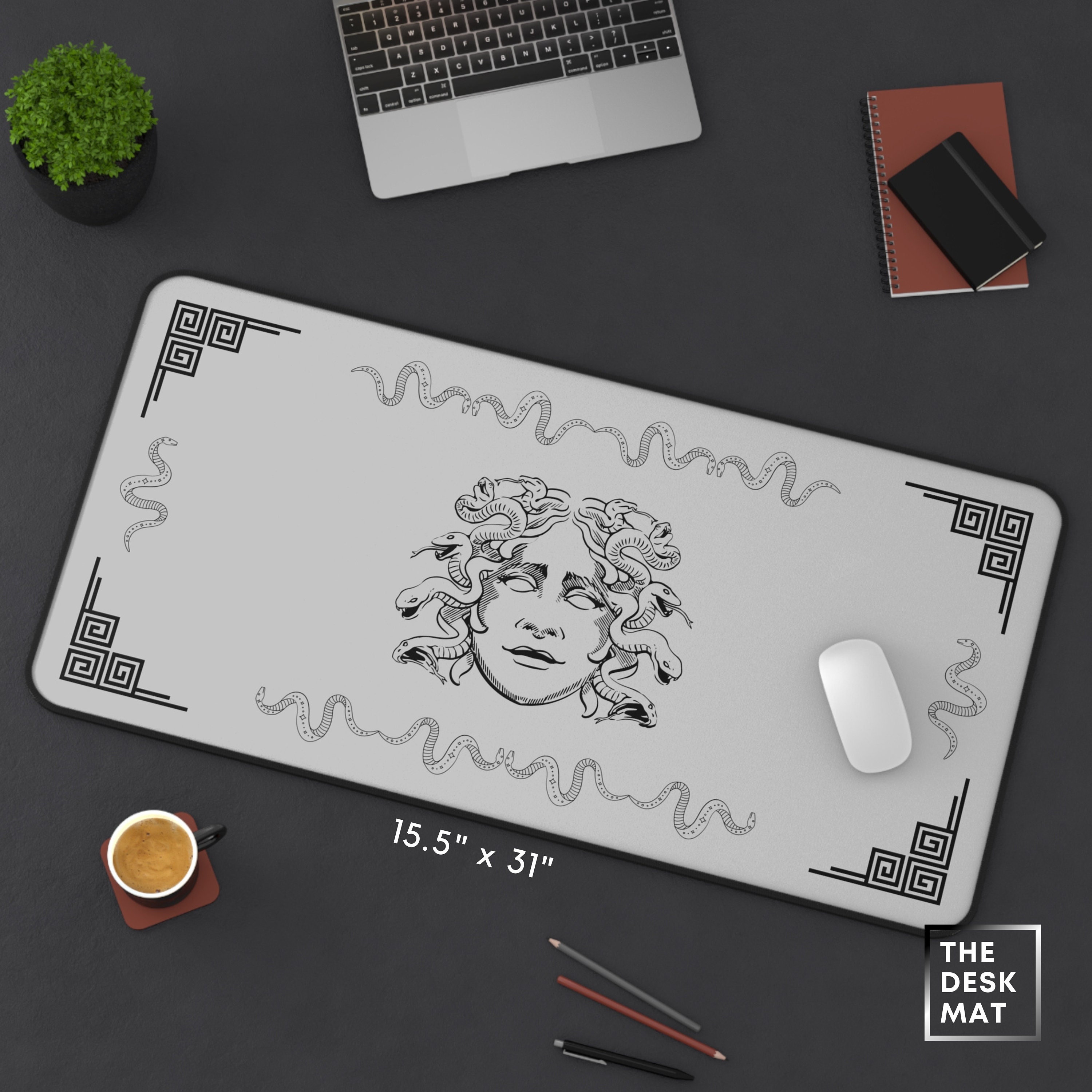 Medusa Luxe Desk Mat, Premium Quality Gaming Mouse Pad Snake Goddess ...