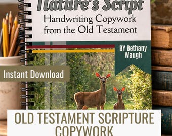 Old Testament Bible Copywork | Scripture Handwriting Practice | Homeschool Morning Work | Printable