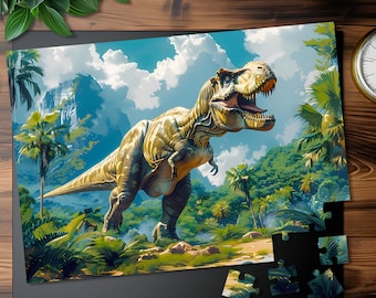 T-Rex Jigsaw Puzzle: Dinosaur Lover Gift, 100-1000 Pieces