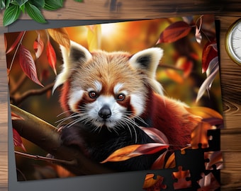 Red Panda Jigsaw Puzzle: Forest Animal Lover Gift