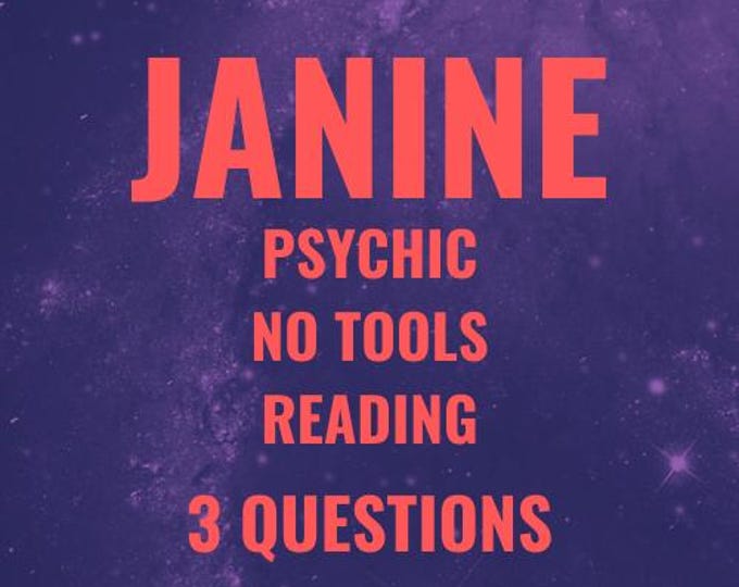 Psychic No Tools Reading: 3 Questions PDF Delivery within 24 Hours CST
