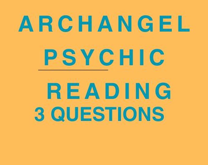 Archangel Channeled Psychic Reading 3 Questions Future Insight PDF Delivery within 24 Hours CST
