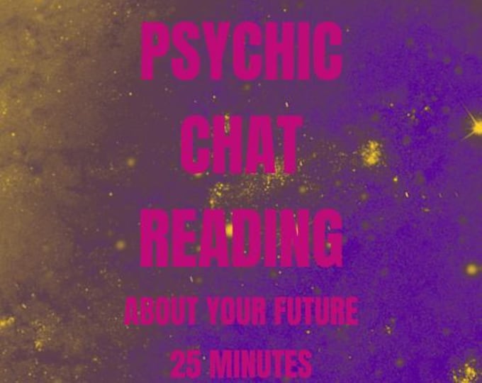 Psychic Chat Reading: 25 Minutes Future Insight Chat PDF Delivery