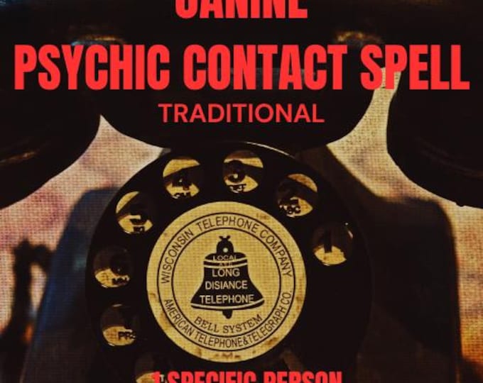 Janine Traditional Psychic Contact Spell Basic For Your Future: For 1 Specific Person