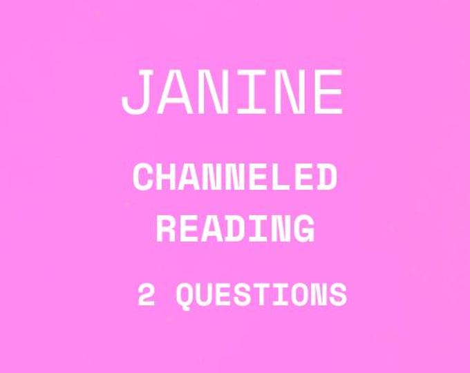 Janine Psychic Channeled Reading About Your Future 2 Question Psychic Channeled Reading About Your Future