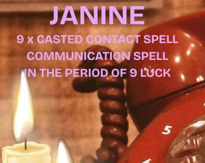 Janine: Basic Contact Me Spell For One Specific Person For Your Future PDF