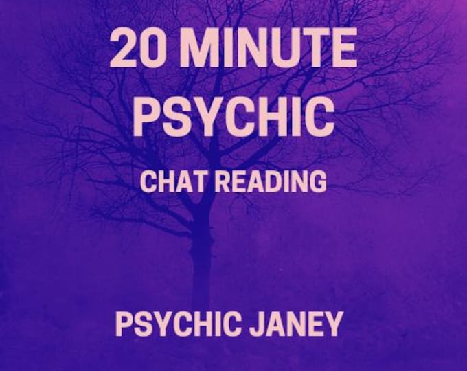 Psychic Chat Reading 20 Minute Future Insight Chat (PDF Delivery)