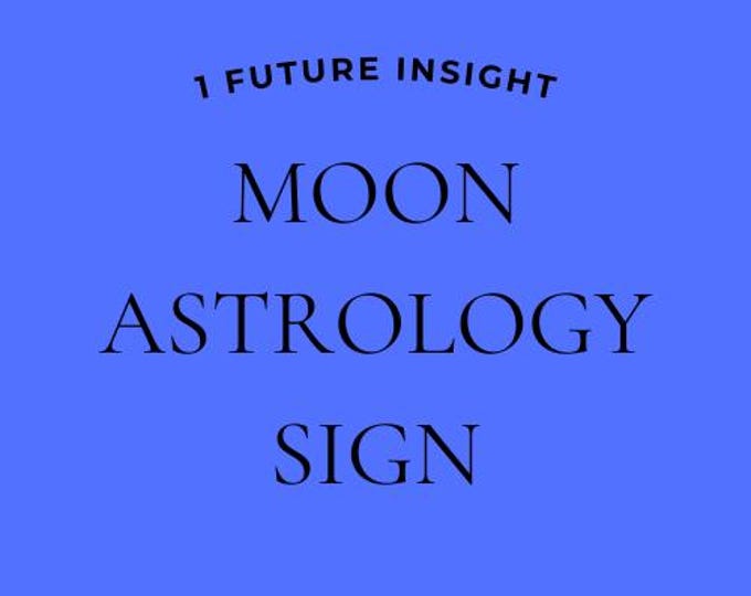 Explore Your Moon Sign to get future insight, 1 future insight (PDF)