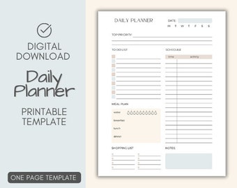 Weekly To-do List Printable, Instant Download, Simple Weekly Planner ...